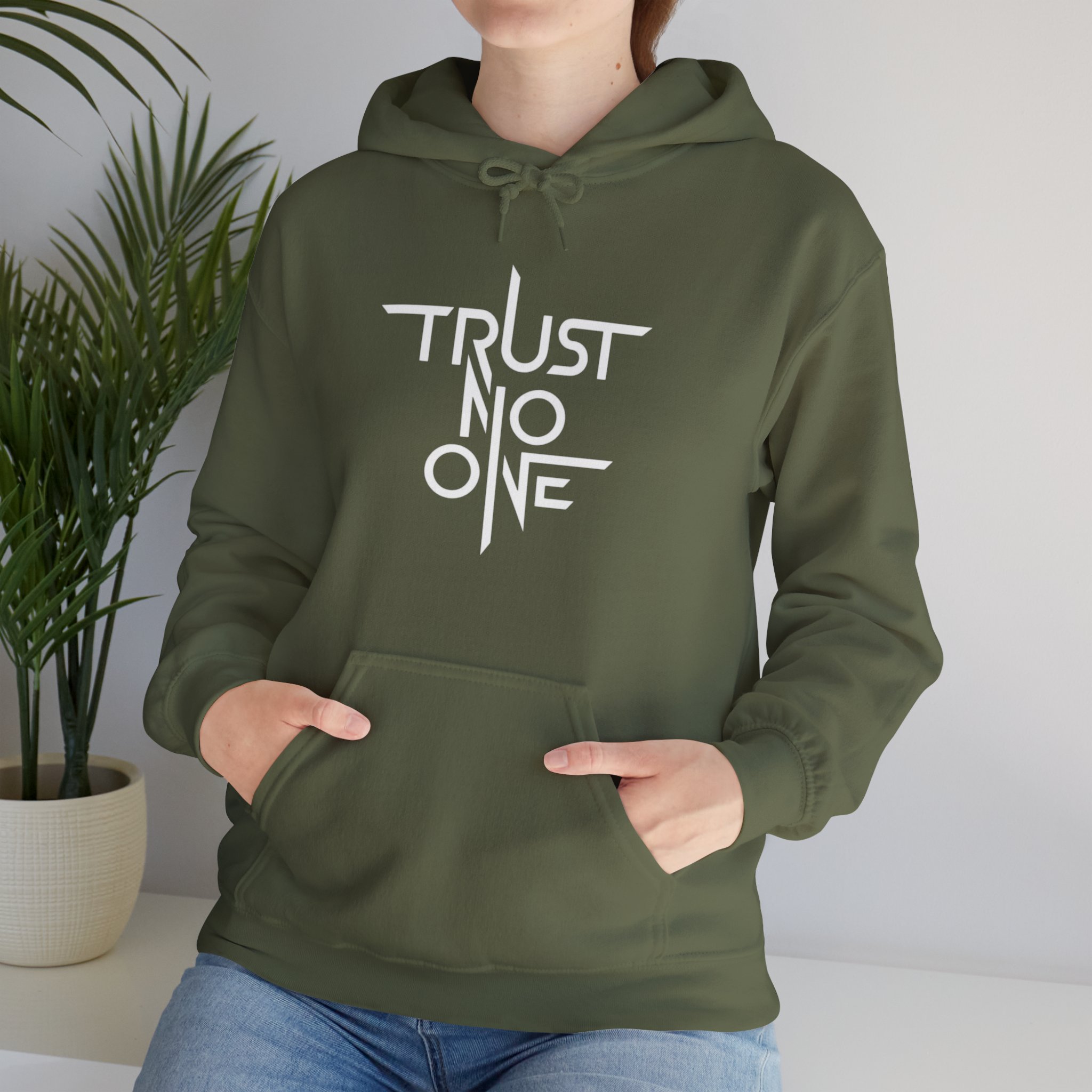 Trust No One Hoodie - Cozy Unisex Sweatshirt, Casual Wear, Street Style Apparel - Image 16